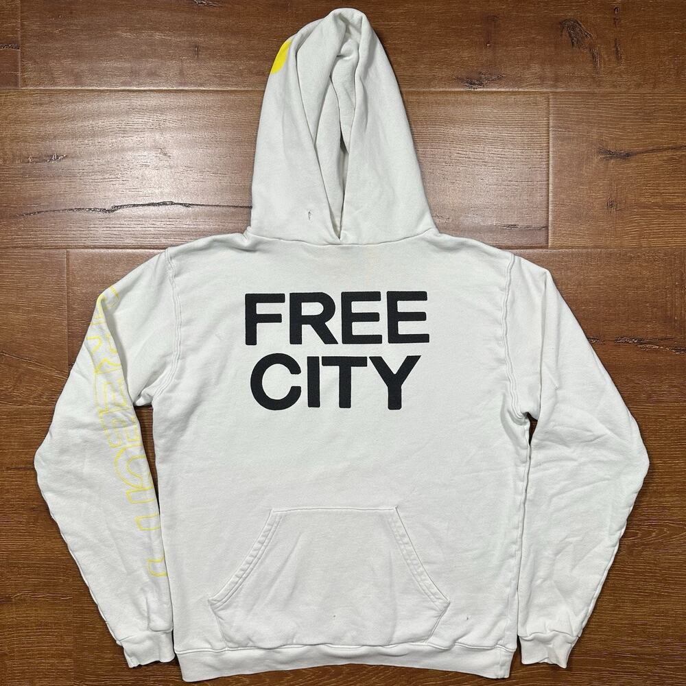 Free City Sper Thrash Hoodie Sweater Womens M White Pullover Neighborhood Bird